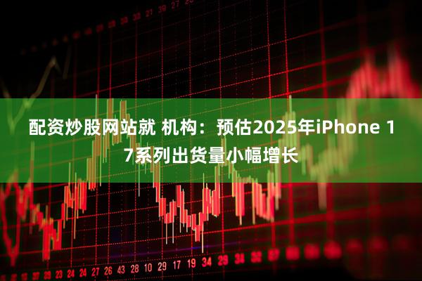 配资炒股网站就 机构：预估2025年iPhone 17系列出货量小幅增长